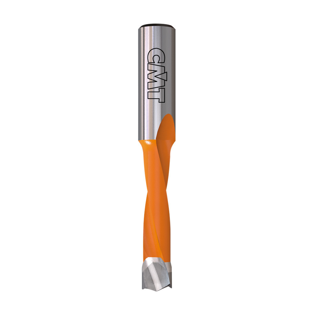 CMT XTREME Brad-Point Dowel Drill 10mm x 35mm Cutting Length x 70mm OAL, 10x30mm Shank, LH