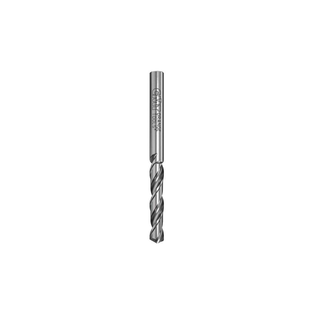 CMT Orange Tools Solid Carbide Twist Drill 5mm x 28mm Cutting Length x 60mm Overall Length, 120° 2-Tooth, Right-Hand
