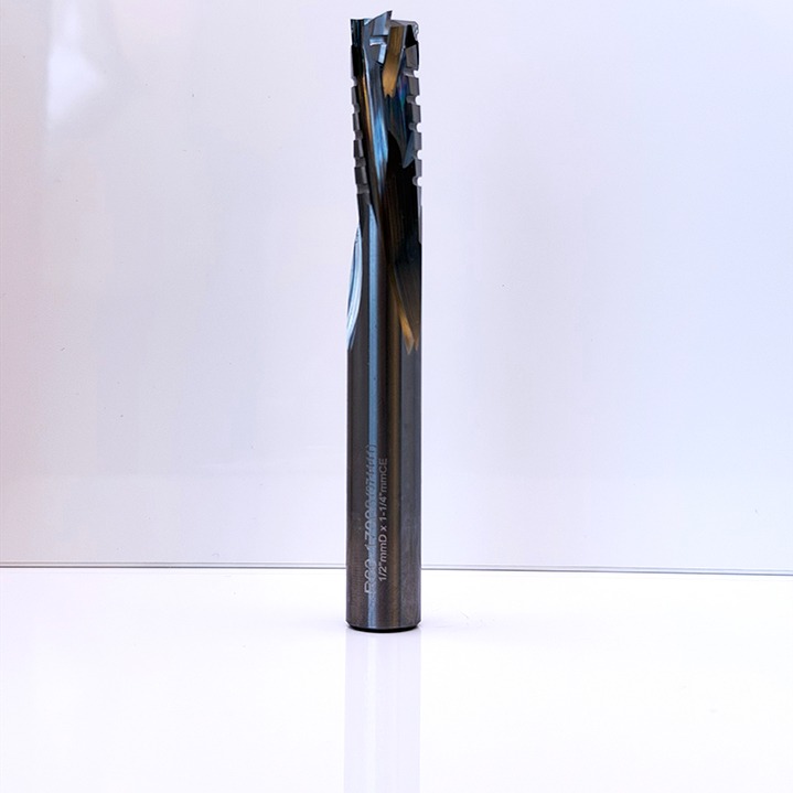 Royce Ayr R60-17008 - Solid Carbide Low Helix Chipbreaker Router Bit - 1/2 in Dia x 1-1/4 in Cut x RH