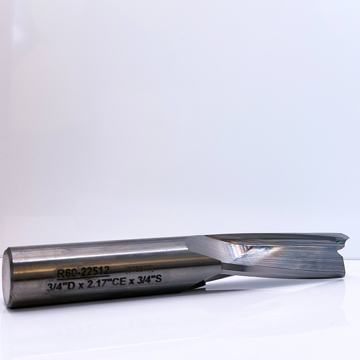 Royce Ayr Solid Carbide Low Helix Upcut Router Bit - 3/4" Diameter x 2-1/8" Cut