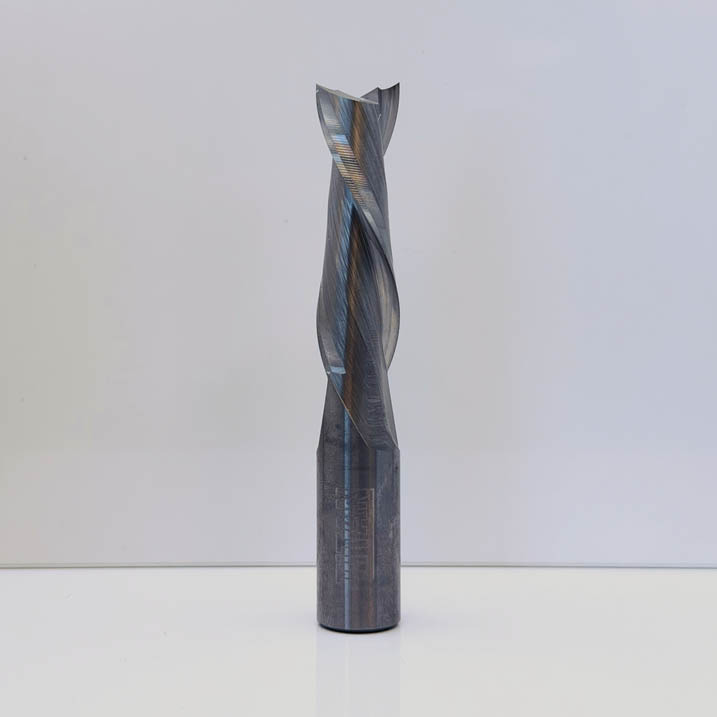 Royce Ayr 2-Flute Spiral Upcut Solid Carbide Router Bit - 5/8" Diameter x 2-1/8" Cut, Left Hand