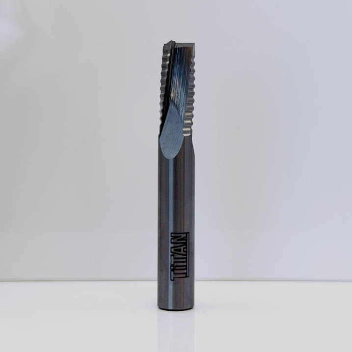 Royce Ayr R60-01602 - Solid Carbide Low Helix Ripper Upcut Router Bit - 1/2 in Dia x 1-1/8 in Cut x RH