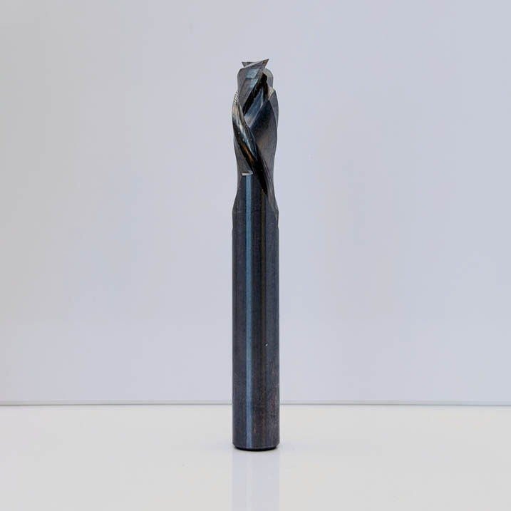 Royce Ayr R60-11401 - Solid Carbide Double Flute Compression Router Bit - 3/8 in Dia x 7/8 in Cut x RH