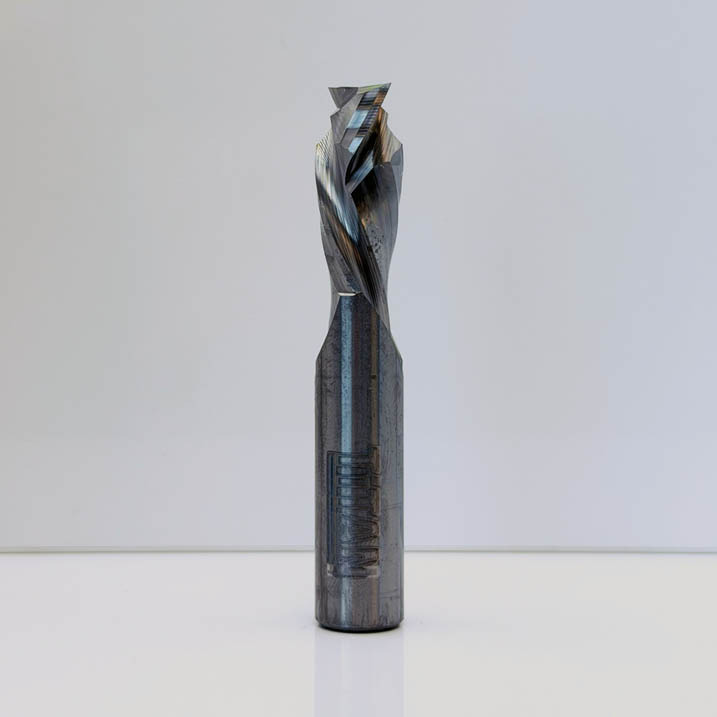 Royce Ayr R60-11403 - Solid Carbide Double Flute Compression Router Bit - 1/2 in Dia x 1-1/8 in Cut x RH