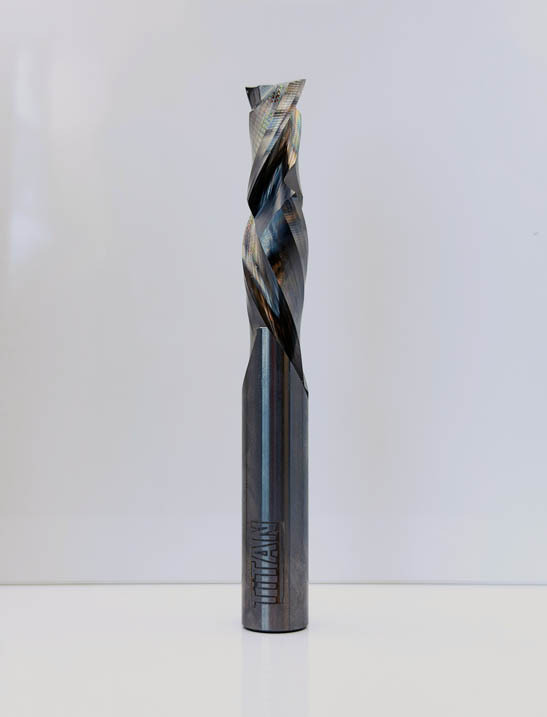 Royce Ayr R60-11406 - Solid Carbide Double Flute Compression Router Bit - 5/8 in Dia x 2-1/4 in Cut x RH