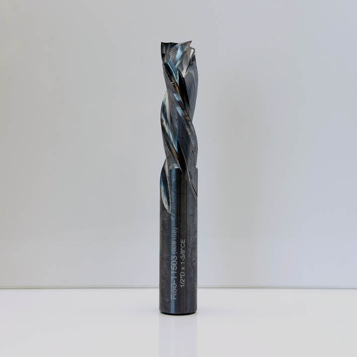 Royce Ayr R60-11503 - Solid Carbide Triple Flute Compression Router Bit - 1/2 in Dia x 1-5/8 in Cut x RH