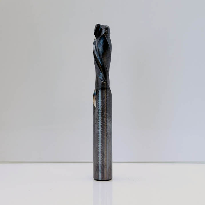 Royce Ayr R60-12012UM - Solid Carbide Double Flute Mortise Compression Router Bit - 3/8 in Dia x 1-1/8 in Cut x RH