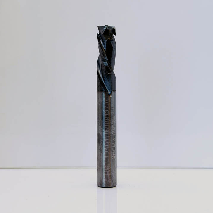 Royce Ayr R60-12101UM - Solid Carbide Triple Flute Compression Router Bit - 3/8 in Dia x 7/8 in Cut x RH