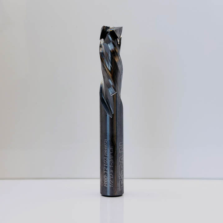 Royce Ayr R60-12103 - Solid Carbide Triple Flute Compression Router Bit - 1/2 in Dia x 1-3/8 in Cut x RH