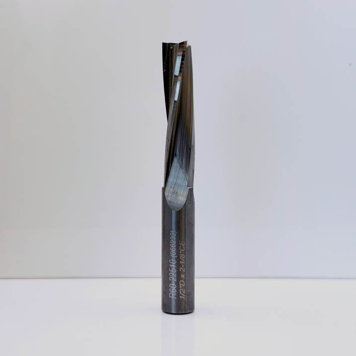 Royce Ayr Solid Carbide Low Helix Upcut Router Bit - 1/2" Diameter x 2-1/8" Cut
