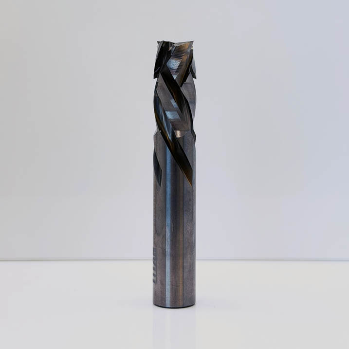Royce Ayr R60-51701 - Solid Carbide Quadruple Flute Compression Router Bit - 1/2 in Dia x 1 in Cut x RH