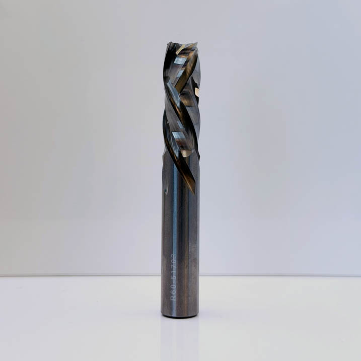 Royce Ayr R60-51703 - Solid Carbide Quadruple Flute Compression Router Bit - 1/2 in Dia x 1-3/8 in Cut x RH