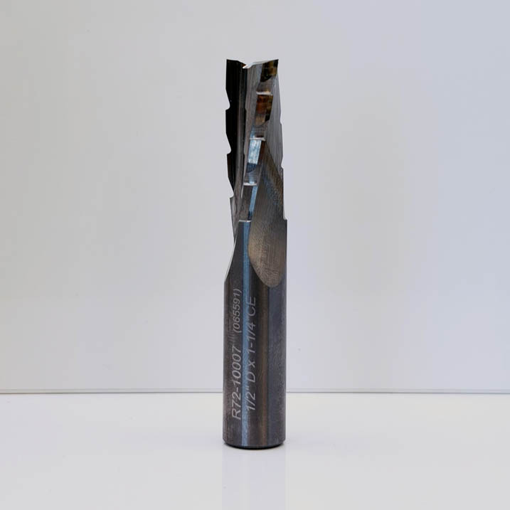 Royce Ayr R72-10007 - Solid Carbide Phenolic Upcut Router Bit - 1/2 in Dia x 1-1/4 in Cut x RH