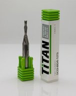 GreenCap 1/8 in 3.175 mm solid carbide downcut CNC router bit by Titan Tooling