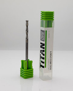 GreenCap 1/8 in 3.175 mm solid carbide compression spiral CNC router bit