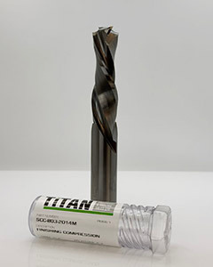 GreenCap 3/4 in 19.05 mm solid carbide compression spiral CNC router bit