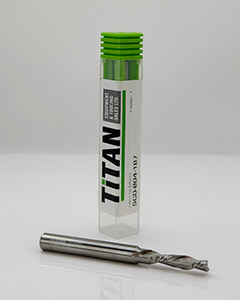 GreenCap 3/16 in 4.76 mm solid carbide downcut CNC router bit