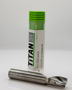 GreenCap 1/2 in 12.7 mm solid carbide upcut CNC router bit
