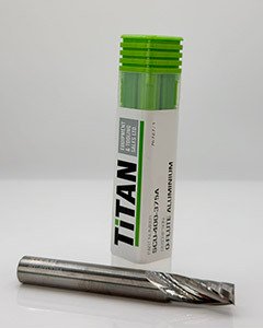 GreenCap 3/8 in 9.53 mm solid carbide upcut CNC router bit