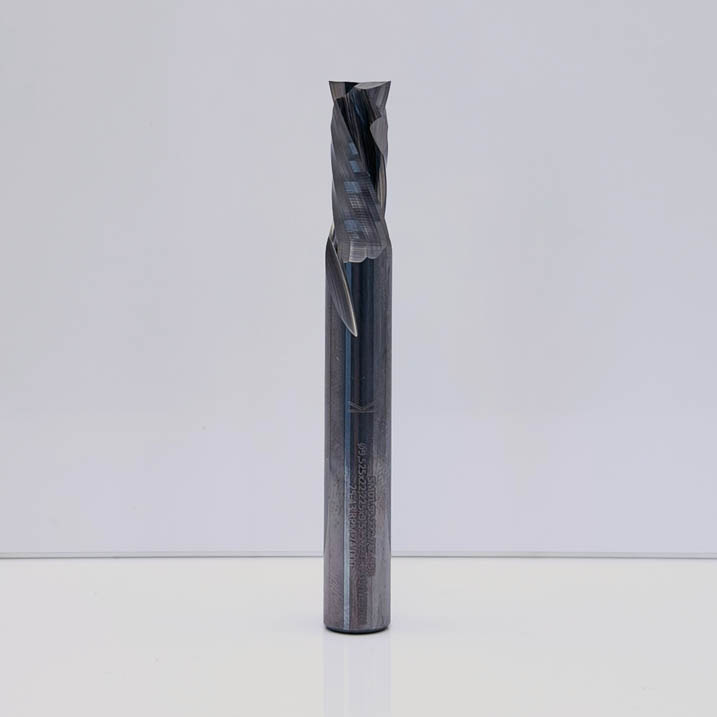 ITA Tools Compression Spiral Router Bit — 3/8 in dia, 2+2 edges, compression