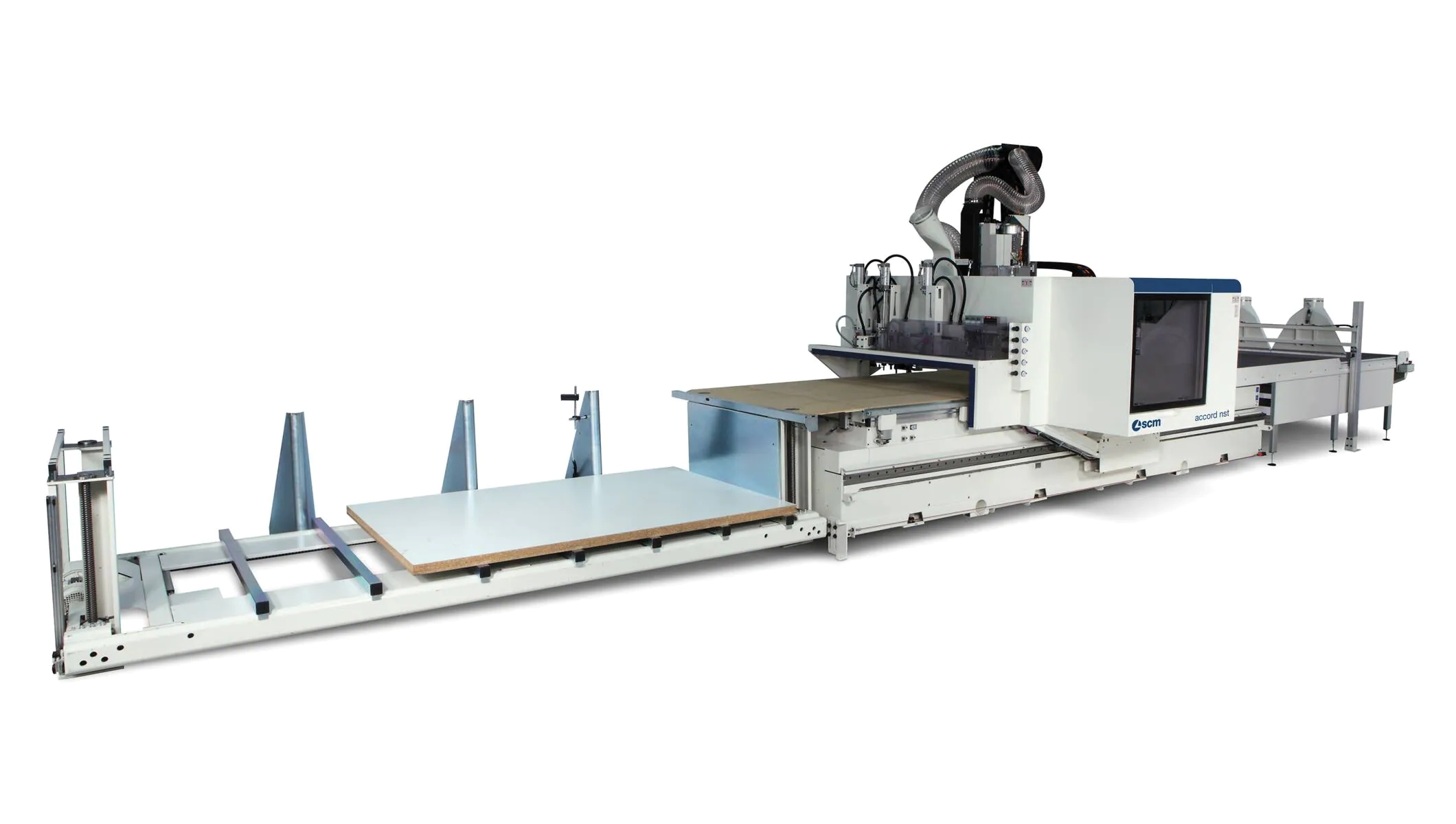 SCM Accord NST CNC nesting machining centre with automated loading and unloading