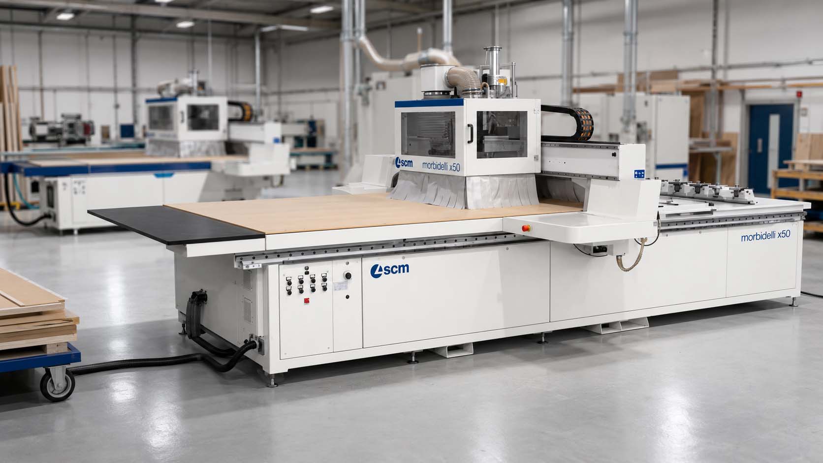 SCM Morbidelli X50 CNC machining centre in the showroom
