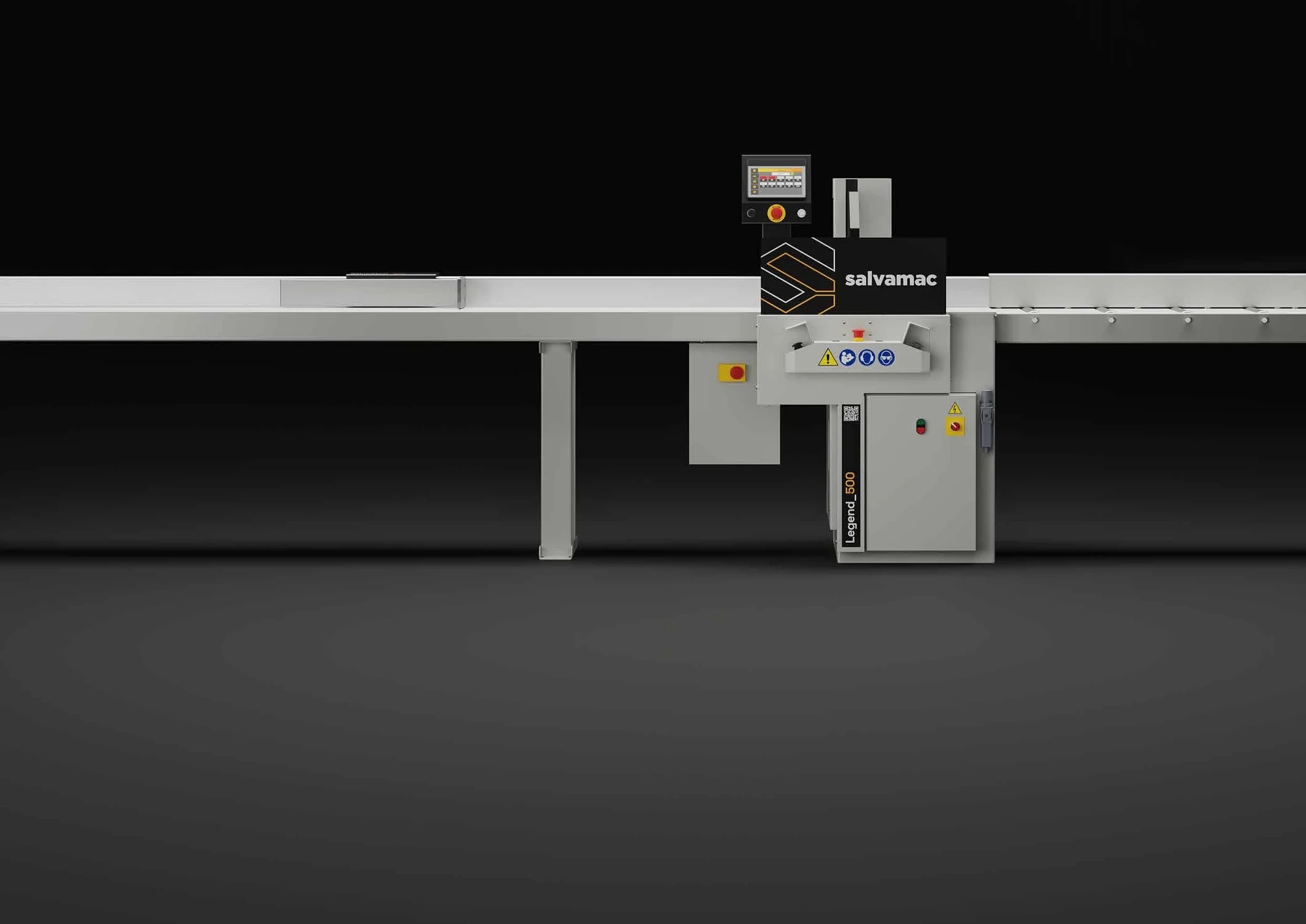 Salvamac Combo crosscut system with integrated SalvaStop 100 electronic positioning