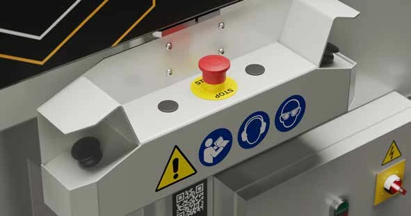 Legend 550 two-hand safety control and emergency stop