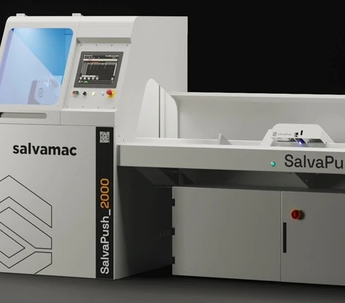 SalvaPush 2000 enclosed cutting group and smart pressure hood