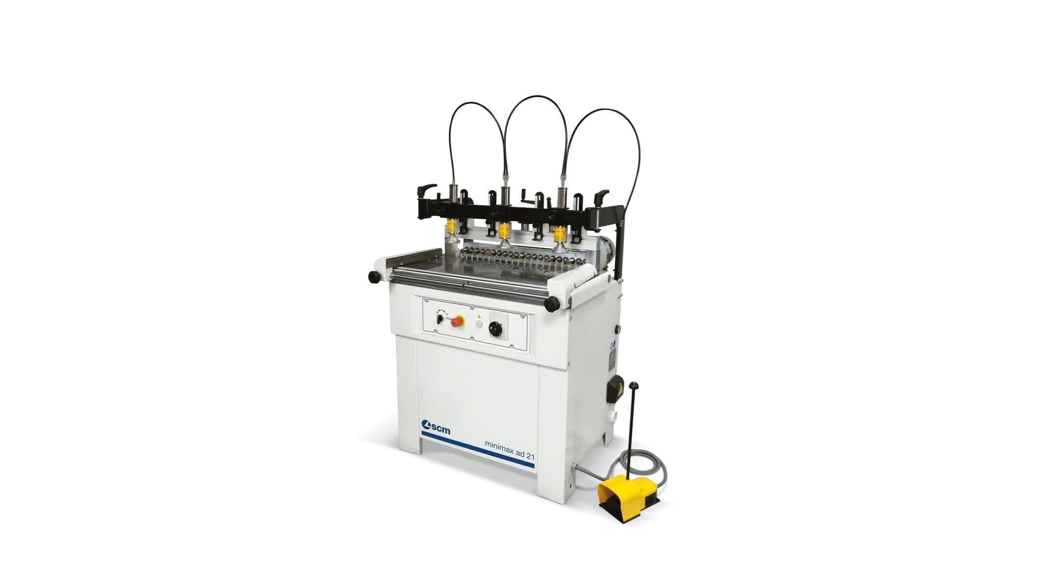 SCM MiniMax AD21 legacy 21-spindle boring machine presentation