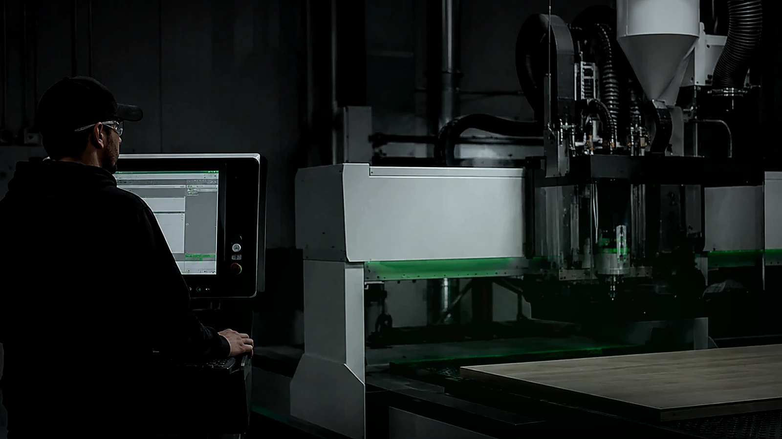 CNC operator support during production implementation