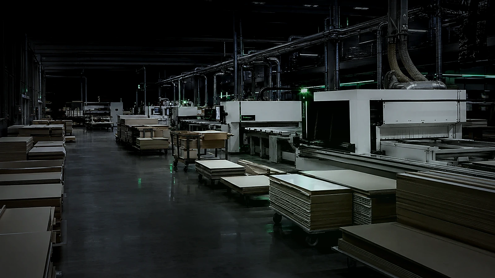 Panel-processing workflow and production-capacity planning