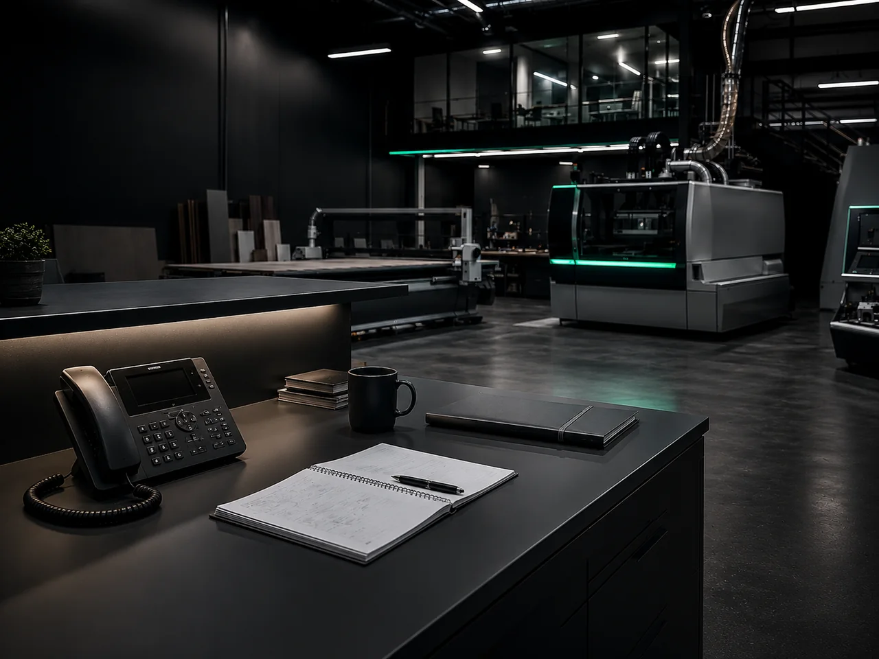 Industrial support follow-up workspace