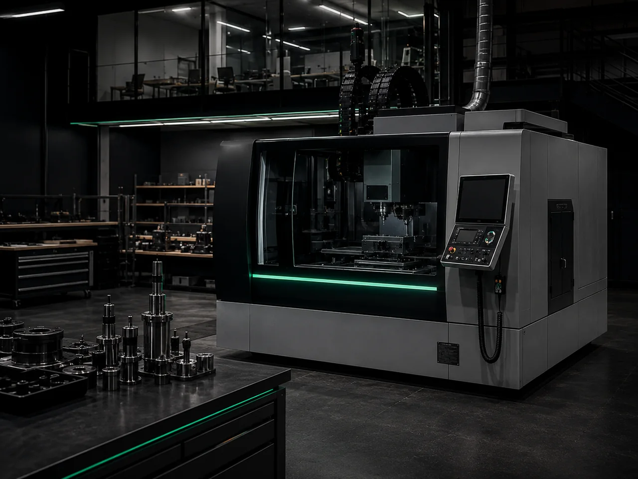 Industrial CNC equipment and tooling identification