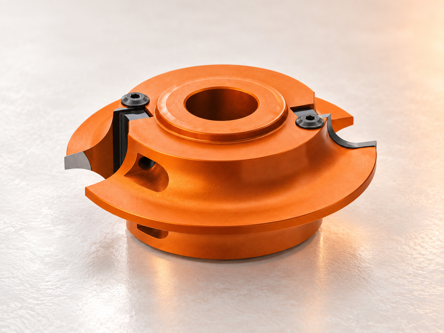 CMT Orange Tools orange shaping cutterhead with replaceable cutting inserts