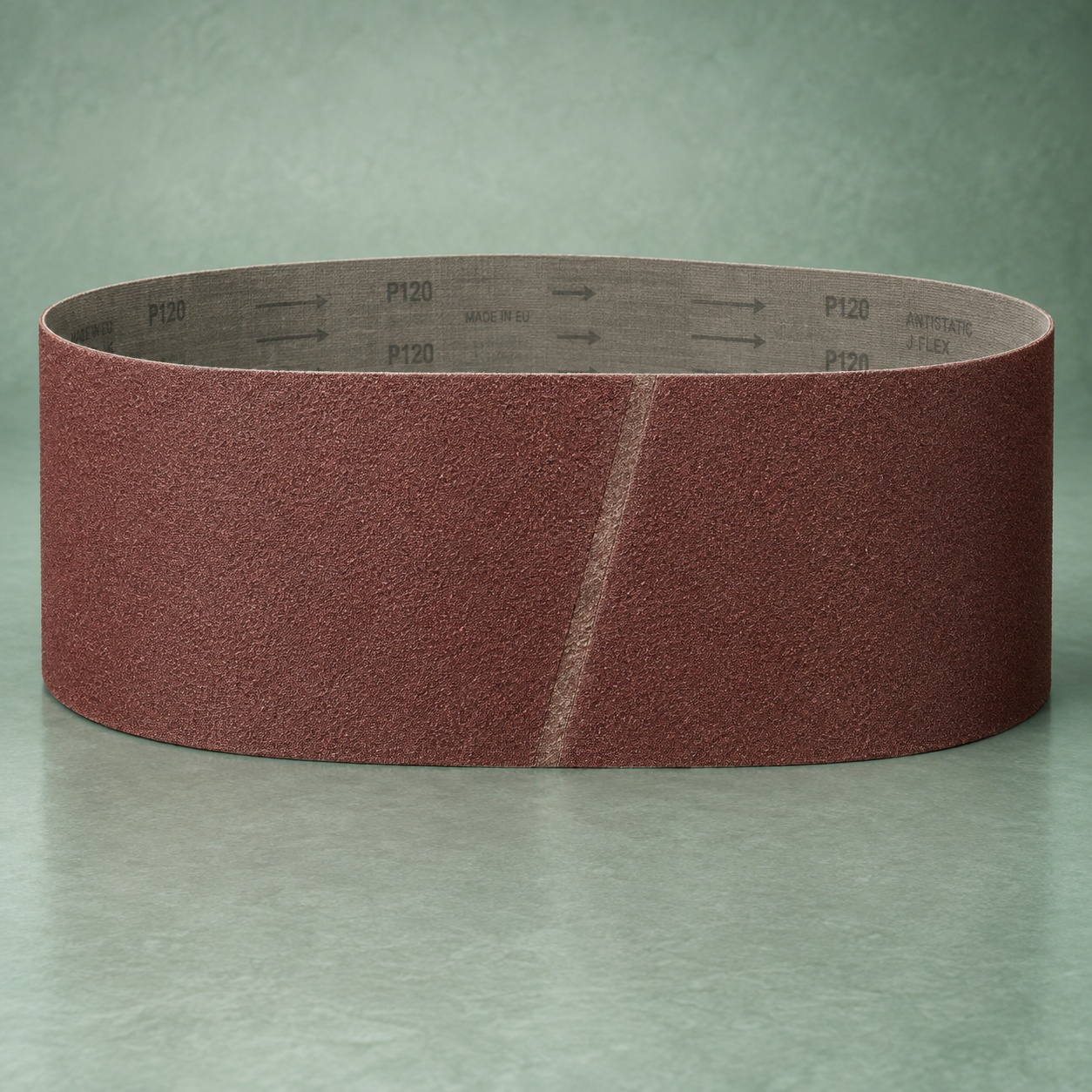 Sanding Belts — maroon industrial abrasive belt