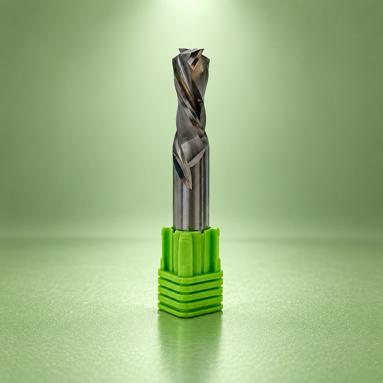 GreenCap carbide compression router bit upright product photograph