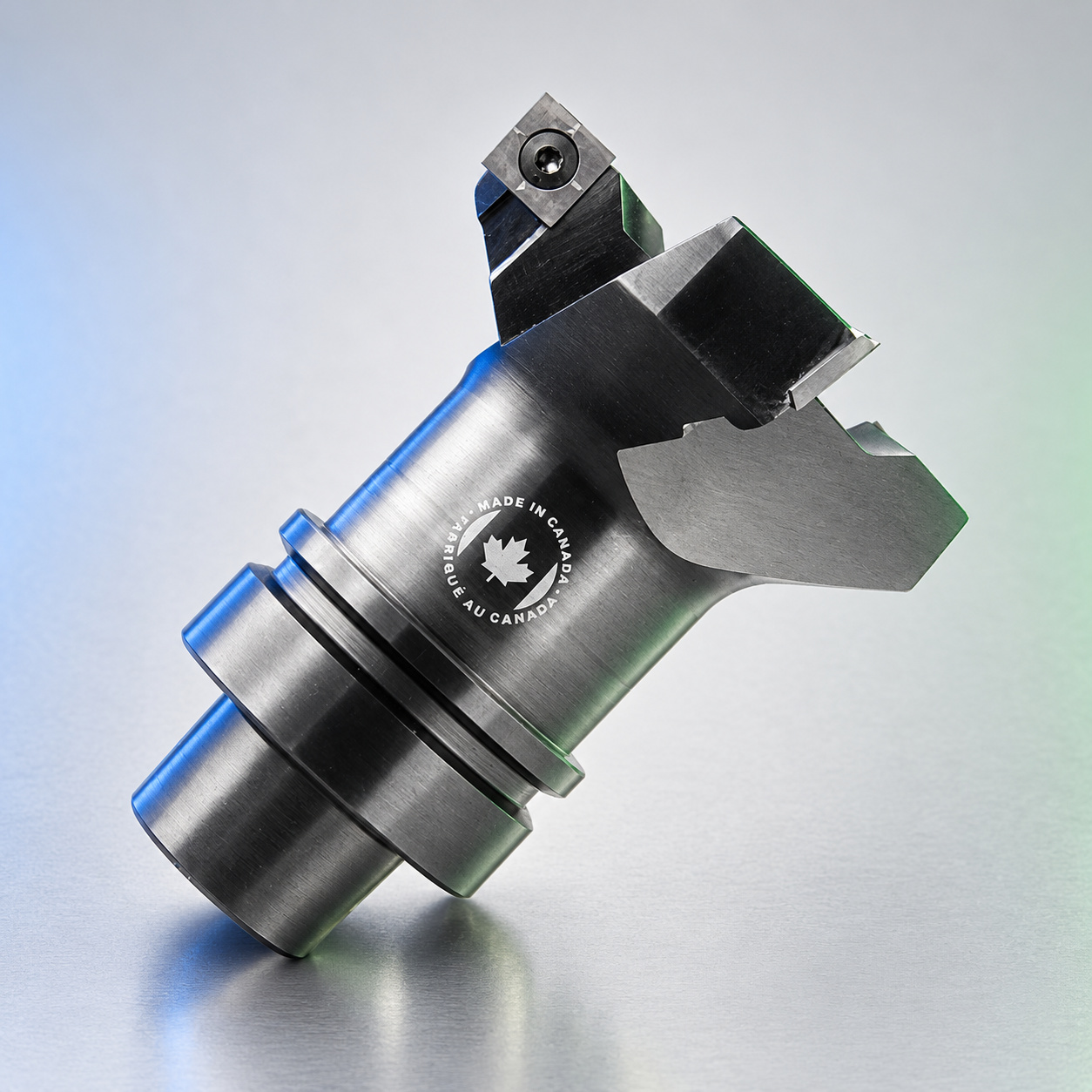 Royce Ayr insert tooling assembly marked Made in Canada on a light studio background