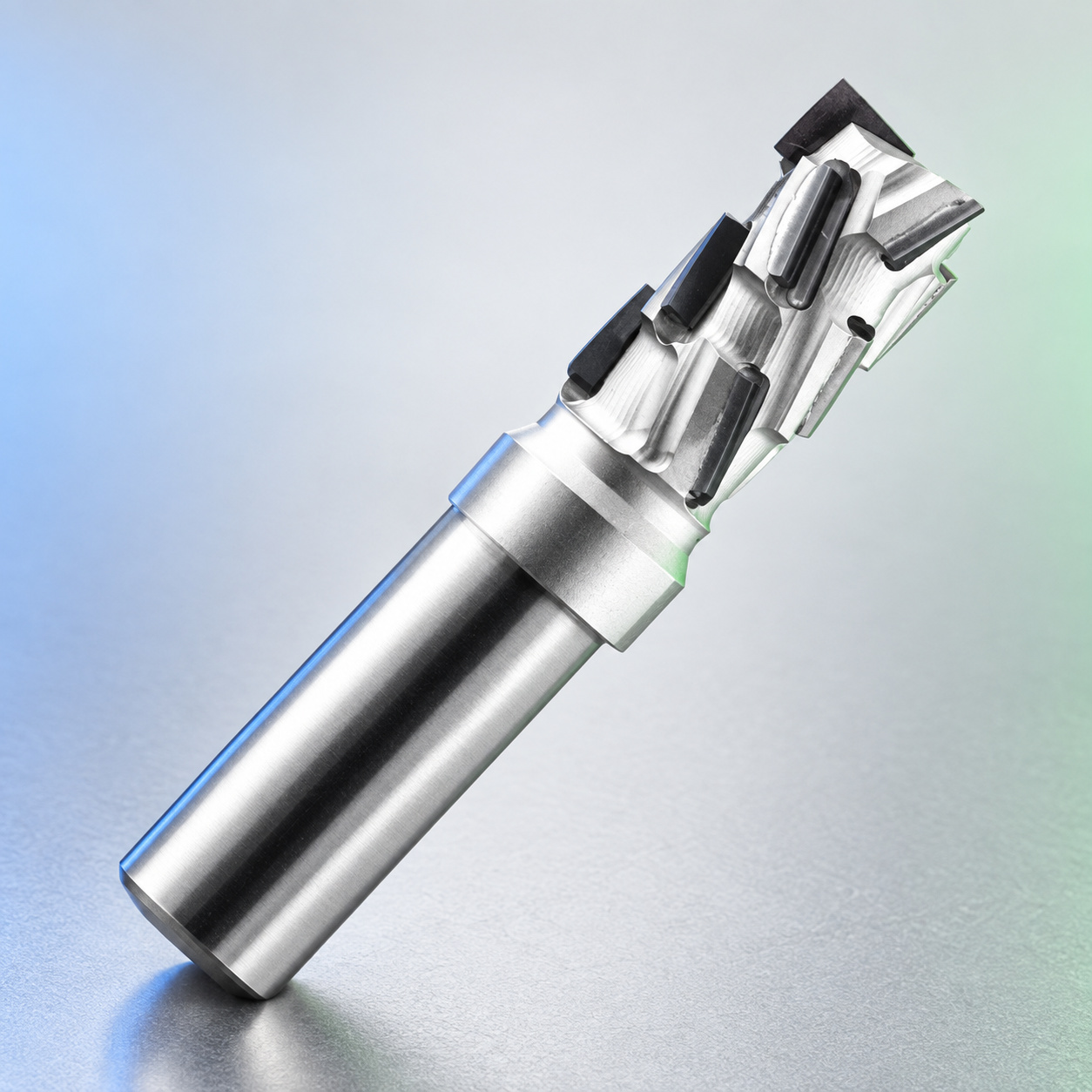 Royce Ayr profiled insert cutter tool with multiple cutting edges on a light studio background